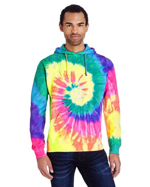 Adult Tie-Dyed Pullover Hooded Sweatshirt CD877 - Dresses Max