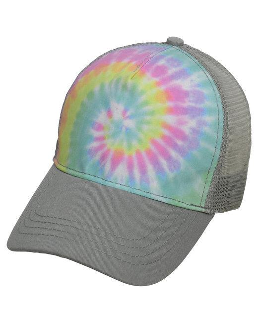 Tie-Dye Adult Trucker Hat CD9200 - Dresses Max