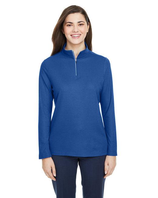 CORE365 Ladies' Fusion ChromaSoft Pique Quarter-Zip CE405W - Dresses Max