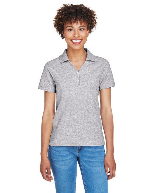 Devon & Jones Ladies' Pima Piqu Y-Collar Polo D100W - Dresses Max