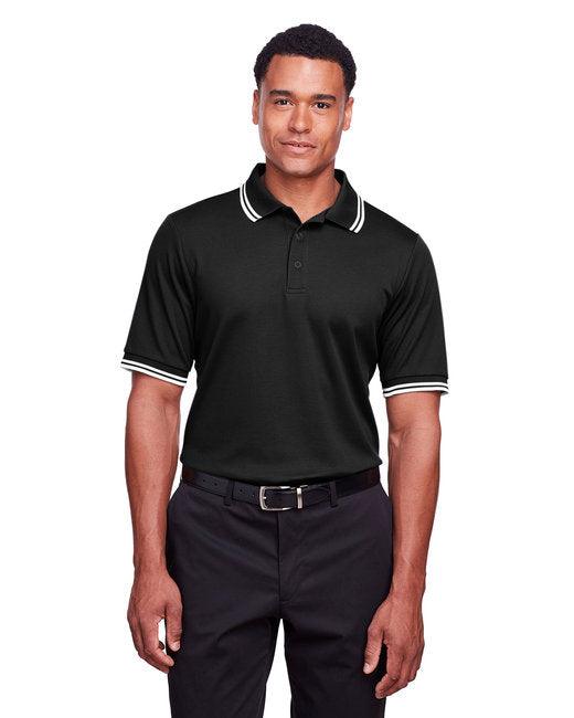 Devon & Jones Men's CrownLux Performance Plaited Tipped Polo DG20C - Dresses Max