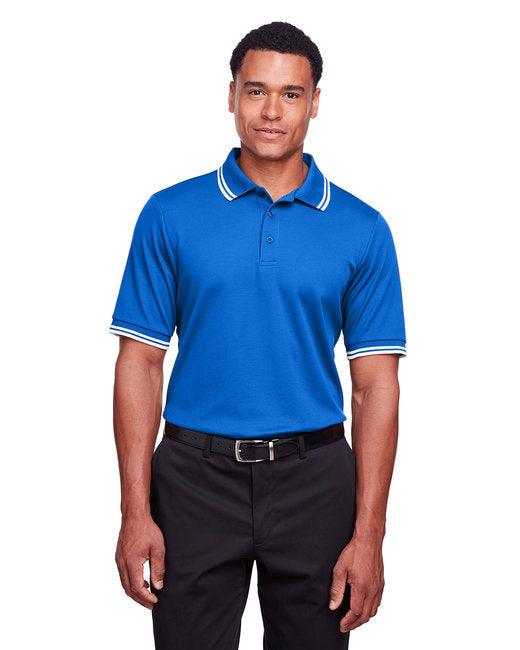 Devon & Jones Men's CrownLux Performance Plaited Tipped Polo DG20C - Dresses Max