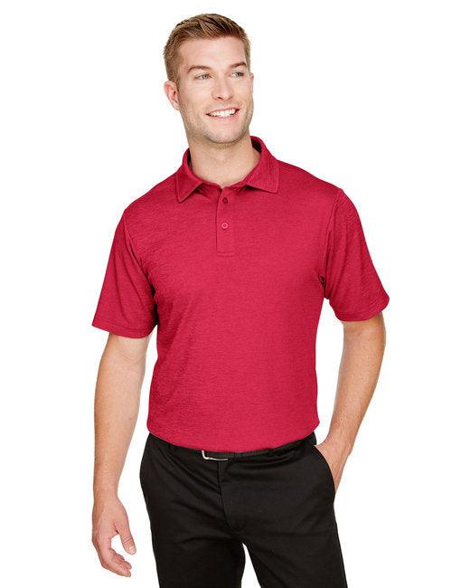 Devon & Jones CrownLux Performance Men's Address Melange Polo DG22 - Dresses Max