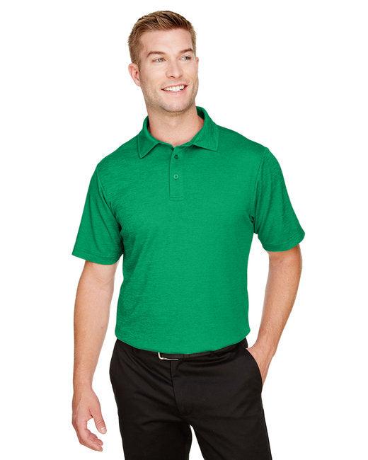 Devon & Jones CrownLux Performance Men's Address Melange Polo DG22 - Dresses Max