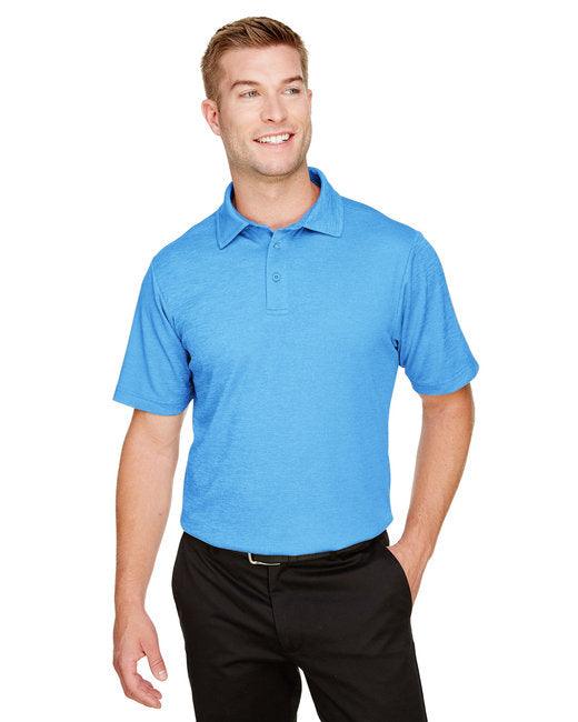 Devon & Jones CrownLux Performance Men's Address Melange Polo DG22 - Dresses Max