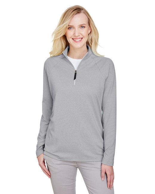 Devon & Jones CrownLux Performance Ladies' Clubhouse Micro-Stripe Quarter-Zip DG480W - Dresses Max