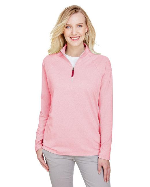 Devon & Jones CrownLux Performance Ladies' Clubhouse Micro-Stripe Quarter-Zip DG480W - Dresses Max