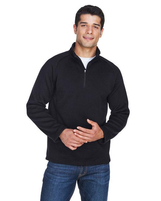 Devon & Jones Adult Bristol Sweater Fleece Quarter-Zip DG792 - Dresses Max