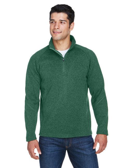 Devon & Jones Adult Bristol Sweater Fleece Quarter-Zip DG792 - Dresses Max