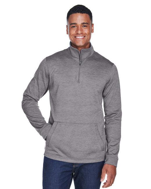 Devon & Jones Men's Newbury M lange Fleece Quarter-Zip DG798 - Dresses Max