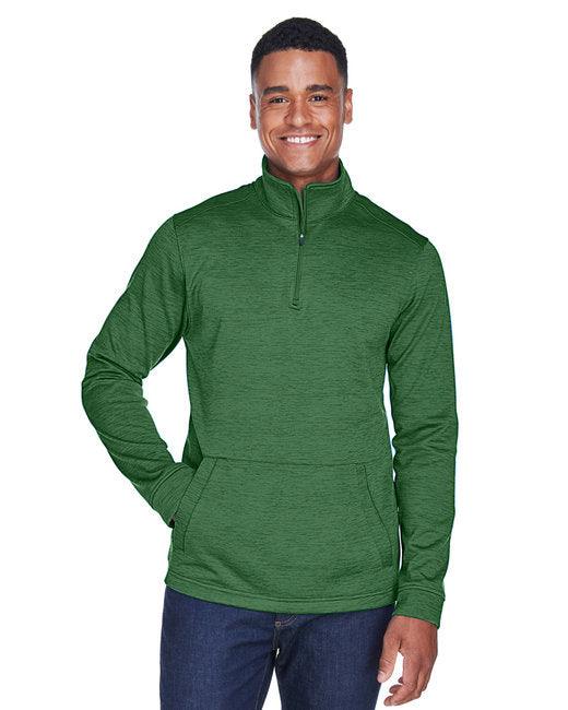 Devon & Jones Men's Newbury M lange Fleece Quarter-Zip DG798 - Dresses Max