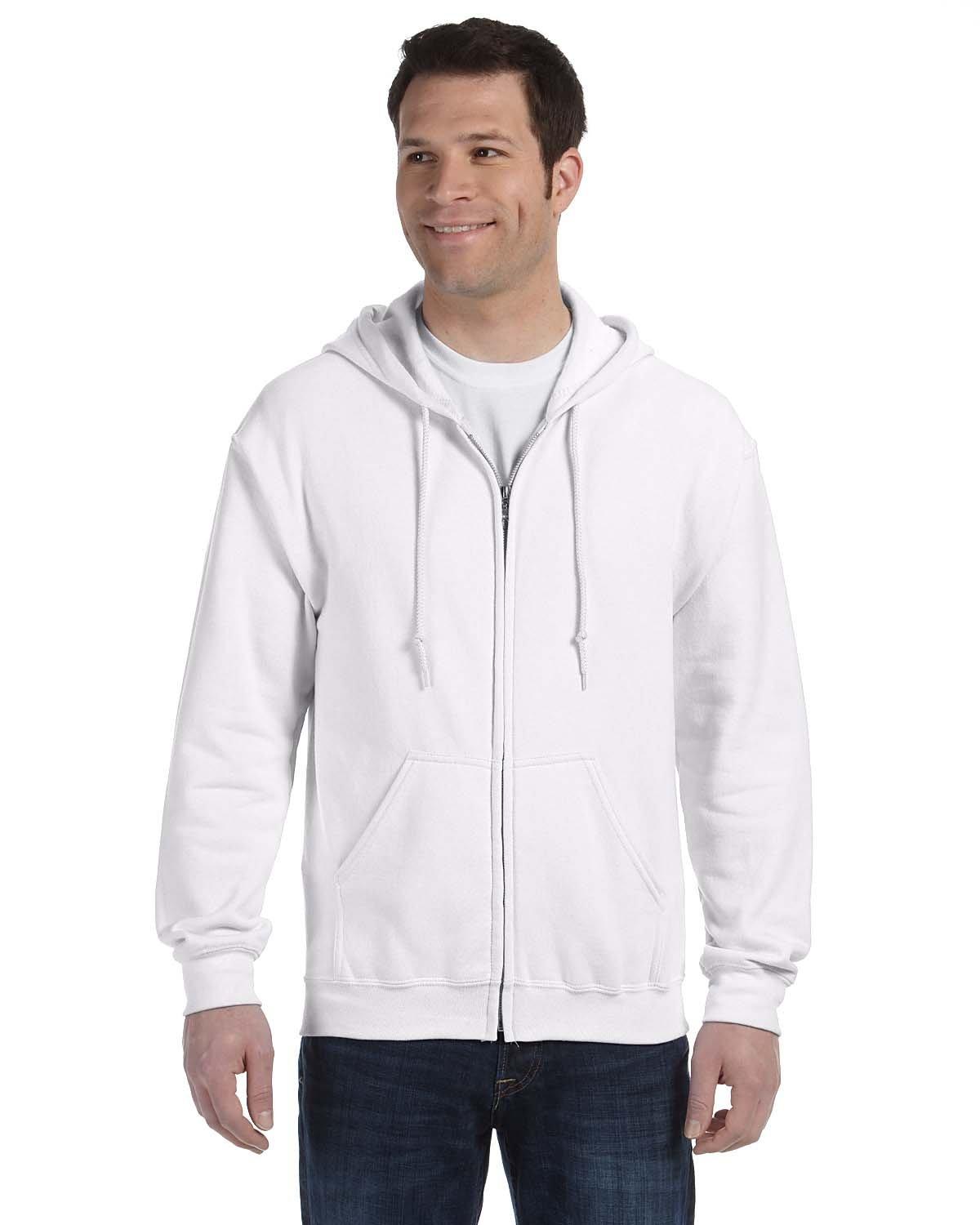 Gildan Adult Heavy Blend 8 oz., 50/50 Full-Zip Hooded Sweatshirt G186 - Dresses Max