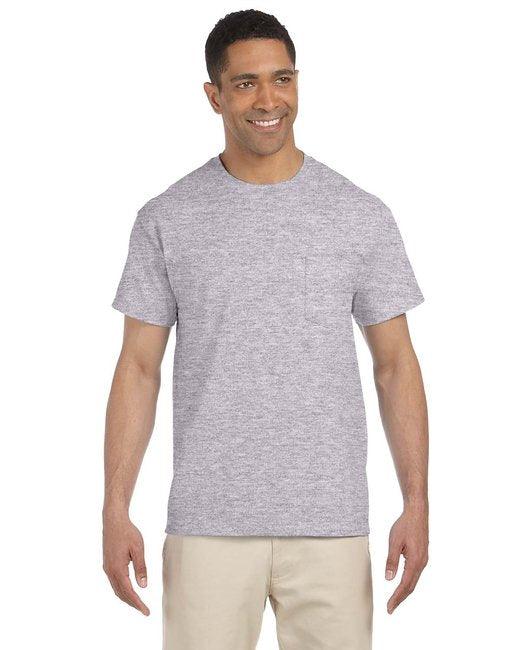 Gildan Adult Ultra Cotton  6 oz. Pocket T-Shirt G230 (Pack of 6)