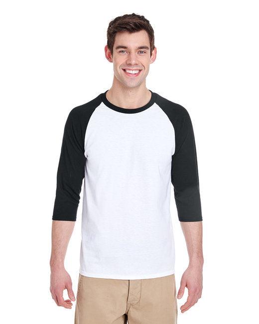 Gildan Adult Heavy Cotton  3/4-Raglan Sleeve T-Shirt G570 (Pack of 6)