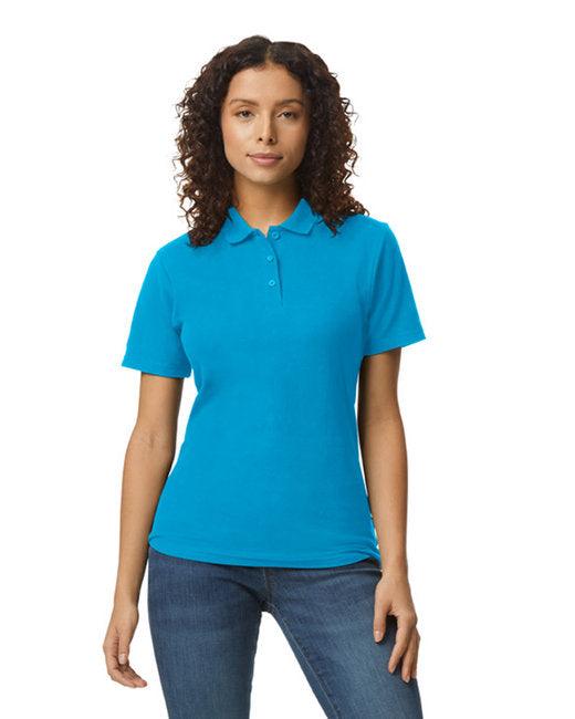 Gildan Ladies' Softstyle Double Pique Polo G648L - Dresses Max