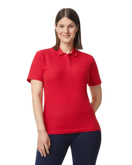 Gildan Ladies' Softstyle Double Pique Polo G648L - Dresses Max