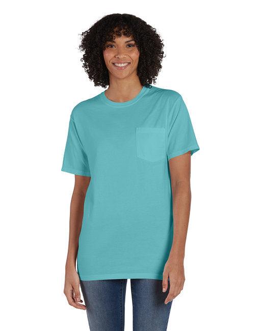 ComfortWash by Hanes Unisex Garment-Dyed T-Shirt with Pocket GDH150 - Dresses Max