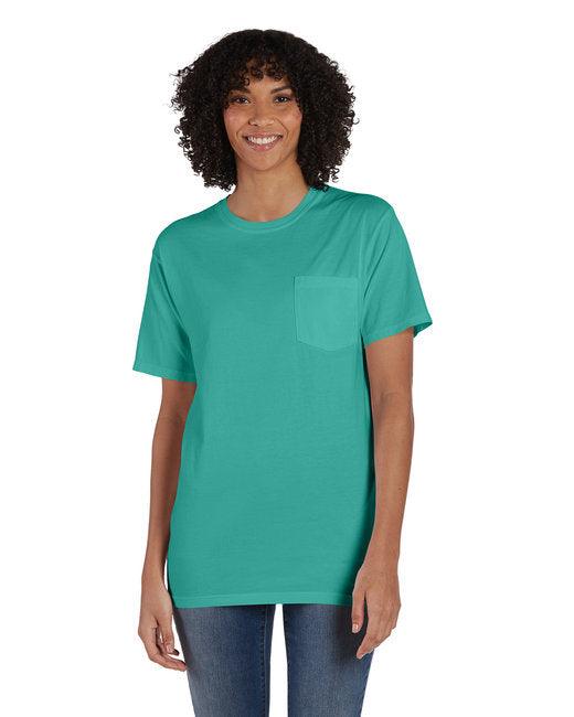 ComfortWash by Hanes Unisex Garment-Dyed T-Shirt with Pocket GDH150 - Dresses Max