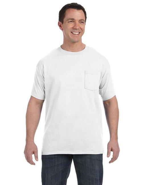 Hanes Men's Authentic-T Pocket T-Shirt H5590 (Pack of 6)