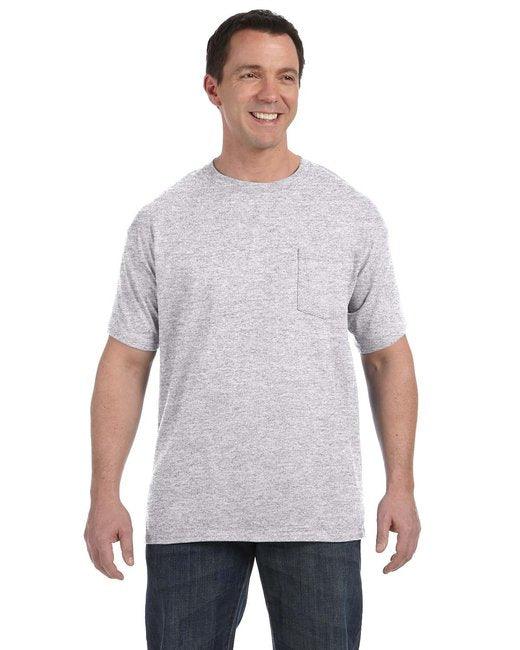 Hanes Men's Authentic-T Pocket T-Shirt H5590 - Dresses Max