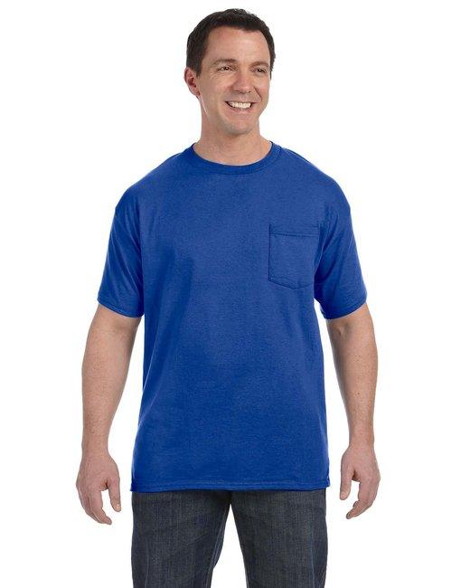 Hanes Men's Authentic-T Pocket T-Shirt H5590 - Dresses Max