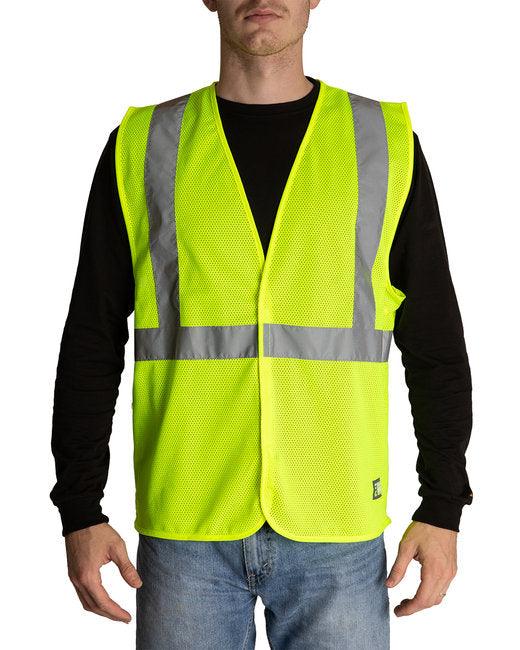 Berne Adult Hi-Vis Class 2 Economy Vest HVV042 - Dresses Max