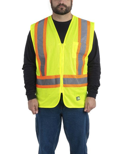 Berne Adult Hi-Vis Class 2 Multi-Color Vest HVV046 - Dresses Max