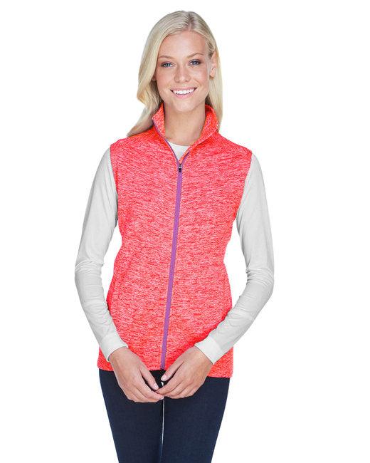 J America Ladies' Lasic Cosmic Fleece Vest JA8625 - Dresses Max