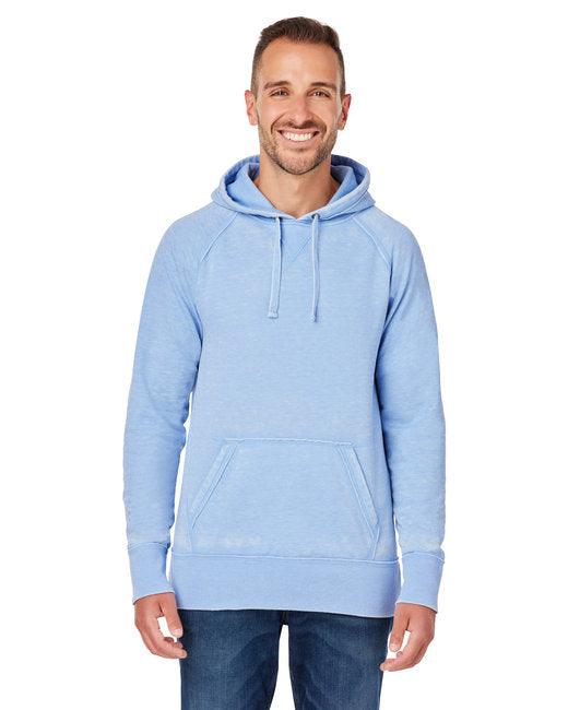 J America Adult Vintage Zen Fleece Pullover Hooded Sweatshirt JA8915 - Dresses Max