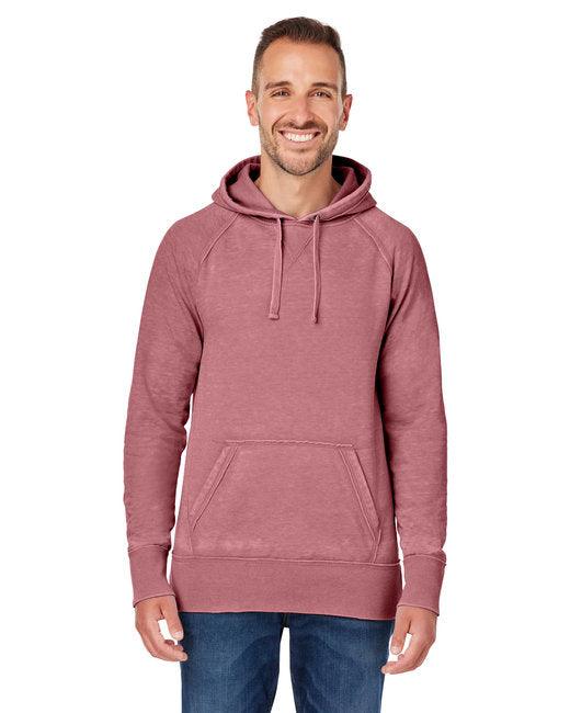 J America Adult Vintage Zen Fleece Pullover Hooded Sweatshirt JA8915 - Dresses Max