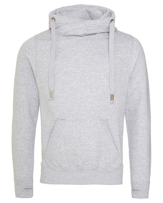 Just Hoods By AWDis Men's 80/20 Heavyweight Cross Over Neck Hooded Sweatshirt JHA021 - Dresses Max