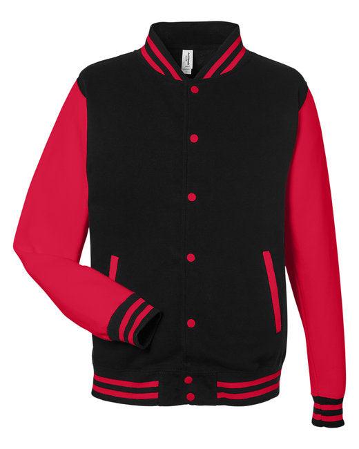 Just Hoods By AWDis Men's 80/20 Heavyweight Letterman Jacket JHA043 - Dresses Max