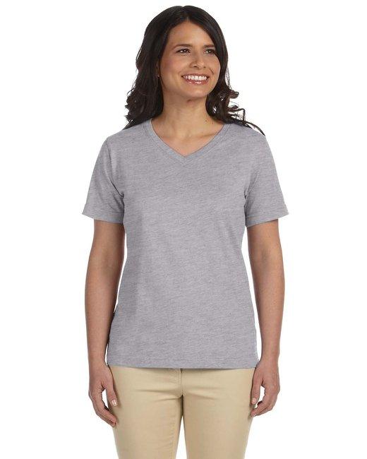 LAT Ladies' Premium Jersey V-Neck T-Shirt L-3587 - Dresses Max