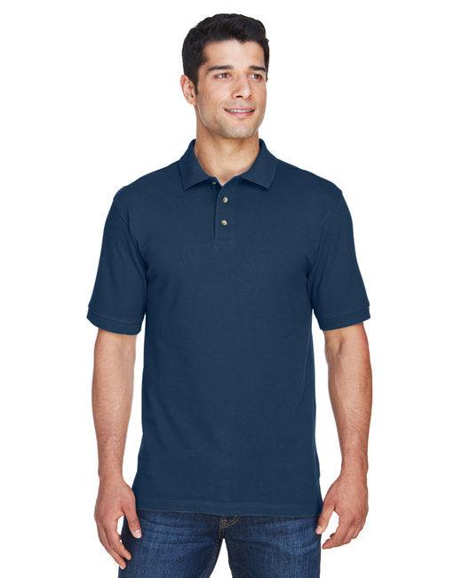 Harriton Men's Tall 6 oz. Ringspun Cotton Piqu Short-Sleeve Polo M200T - Dresses Max