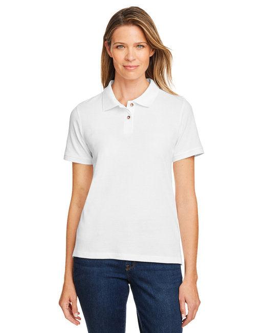 Harriton Ladies' 6 oz. Ringspun Cotton Piqu Short-Sleeve Polo M200W - Dresses Max