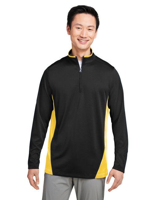 Harriton Men's Flash Snag Protection Plus IL Colorblock Quarter-Zip M786 - Dresses Max