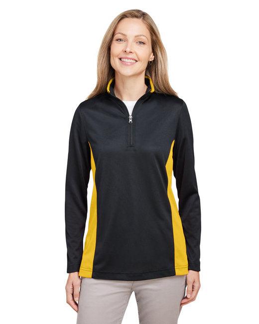 Harriton Ladies' Flash Snag Protection Plus IL Colorblock Quarter-Zip M786W - Dresses Max