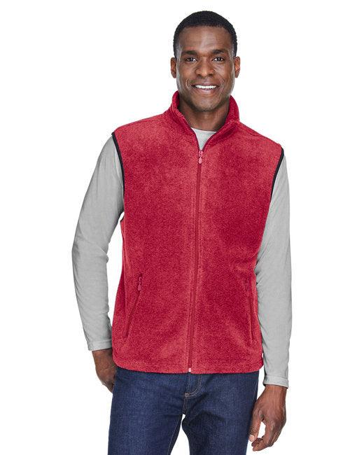 Harriton Adult 8 oz. Fleece Vest M985 - Dresses Max