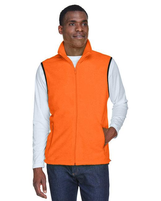 Harriton Adult 8 oz. Fleece Vest M985 - Dresses Max