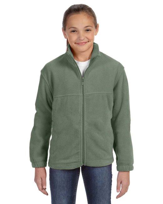 Harriton Youth 8 oz. Full-Zip Fleece M990Y - Dresses Max