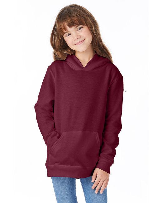 Hanes Youth 7.8 oz. EcoSmart® 50/50 Pullover Hooded Sweatshirt P473 - Dresses Max