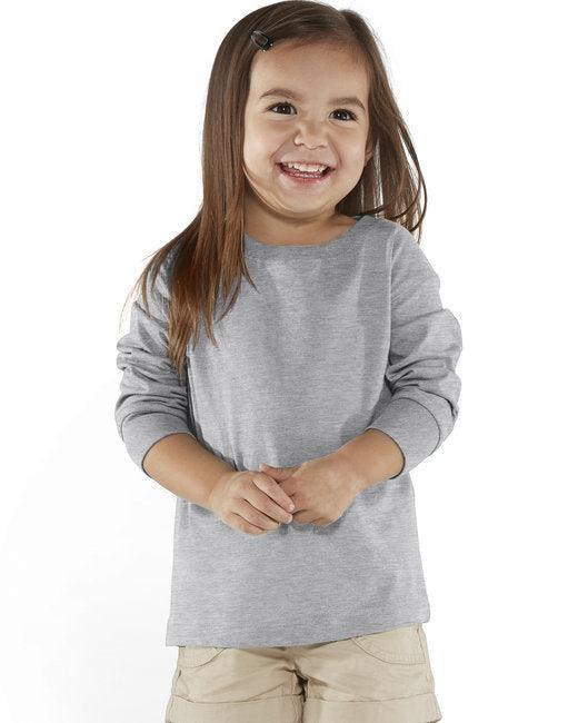 Rabbit Skins Toddler Long-Sleeve Fine Jersey T-Shirt RS3302 - Dresses Max