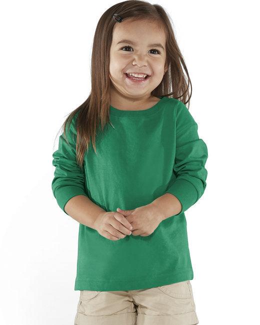 Rabbit Skins Toddler Long-Sleeve Fine Jersey T-Shirt RS3302 - Dresses Max