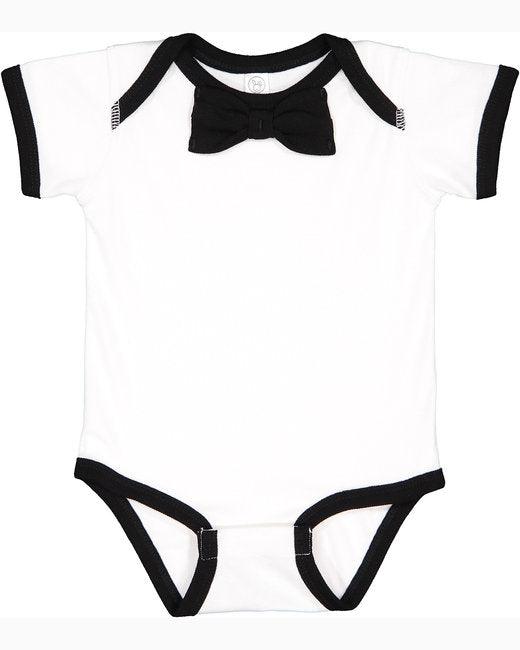 Rabbit Skins Infant Baby Rib Bow Tie Bodysuit RS4407 - Dresses Max