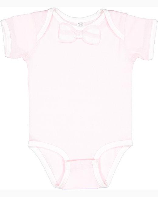 Rabbit Skins Infant Baby Rib Bow Tie Bodysuit RS4407 - Dresses Max