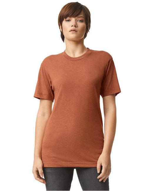 American Apparel Unisex Triblend Short-Sleeve Track T-Shirt TR401 - Dresses Max