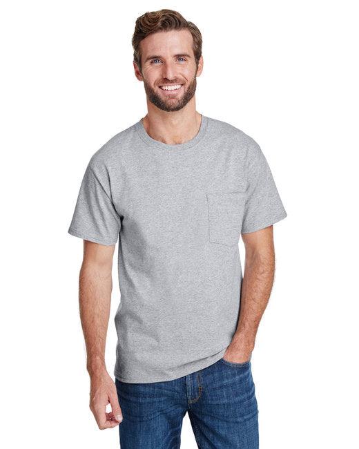 Hanes Adult Workwear Pocket T-Shirt W110 - Dresses Max