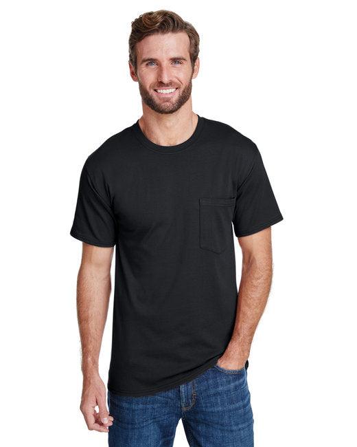 Hanes Adult Workwear Pocket T-Shirt W110 - Dresses Max