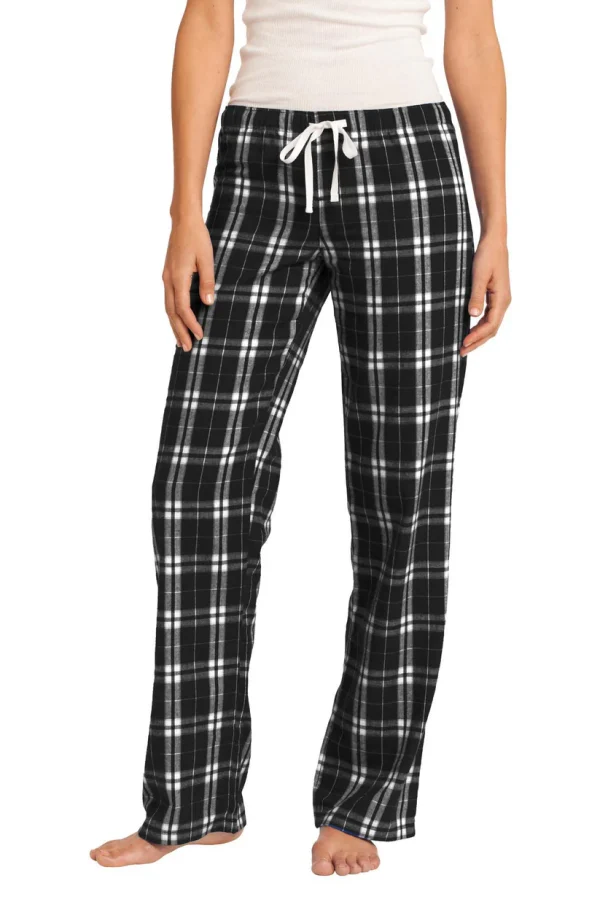 District Women's Flannel Plaid Pant. DT2800 - Image 1